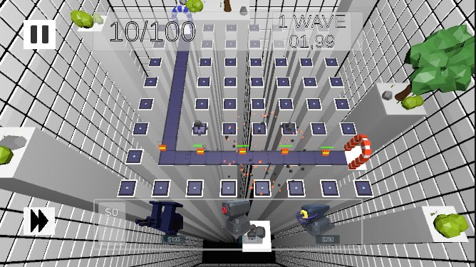 Прототип 3D Tower Defense на Unity